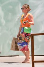 HILARY DUFF Out Shopping for Organic Groceries 04/26/2022