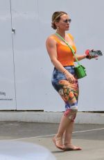 HILARY DUFF Out Shopping for Organic Groceries 04/26/2022