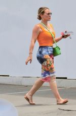 HILARY DUFF Out Shopping for Organic Groceries 04/26/2022