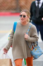 HILARY DUFF Out Shopping in Beverly Hills 04/02/2022
