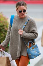 HILARY DUFF Out Shopping in Beverly Hills 04/02/2022
