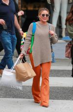 HILARY DUFF Out Shopping in Beverly Hills 04/02/2022