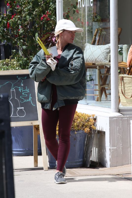HILARY DUFF Out Shopping in Los Angeles 04/16/2022