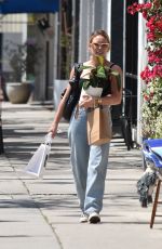 HILARY DUFF Picks up a Plant in Studio City 04/27/2022