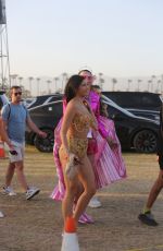 HOLLY SCARFONE Arrives at Coachella in Indio 04/16/2022