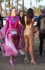 HOLLY SCARFONE Arrives at Coachella in Indio 04/16/2022
