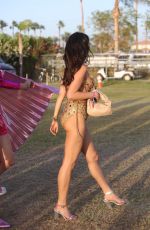 HOLLY SCARFONE Arrives at Coachella in Indio 04/16/2022