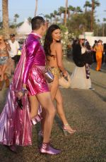 HOLLY SCARFONE Arrives at Coachella in Indio 04/16/2022