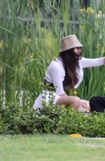 HOLLY SCARFONE at a Picnic in Beverly Hills Park 04/03/2022