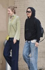 HUNTER SCHAFER Out for Lunch with Friend at Tatel in Beverly Hills 04/22/2022
