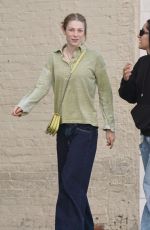 HUNTER SCHAFER Out for Lunch with Friend at Tatel in Beverly Hills 04/22/2022