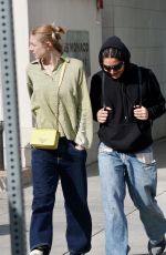 HUNTER SCHAFER Out for Lunch with Friend at Tatel in Beverly Hills 04/22/2022