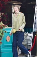 HUNTER SCHAFER Out for Lunch with Friend at Tatel in Beverly Hills 04/22/2022