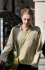 HUNTER SCHAFER Out for Lunch with Friend at Tatel in Beverly Hills 04/22/2022