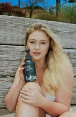 ISKRA LAWRENCE in Bikini at a Photoshoot for Her Saltair Skin Care Products in Los Angeles 04/27/2022