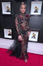 JASMINE SANDERS at 64th Annual Grammy Awards in Las Vegas 04/03/2022