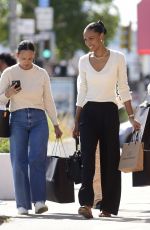JASMINE TOOKES Leaves a Coachella Styling Party in Los Angeles 04/12/2022