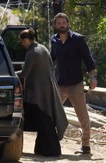 JENNIFER LOPEZ and Bean Affleck at Kenter Canyon to Check Out an Under-construction Home in Brentwood 04/17/2022
