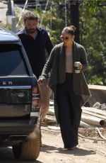 JENNIFER LOPEZ and Bean Affleck at Kenter Canyon to Check Out an Under-construction Home in Brentwood 04/17/2022