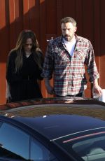JENNIFER LOPEZ and Bean Affleck Out for Lunch at Brentwood Country Mart 04/23/2022