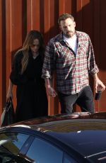 JENNIFER LOPEZ and Bean Affleck Out for Lunch at Brentwood Country Mart 04/23/2022