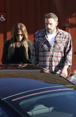 JENNIFER LOPEZ and Bean Affleck Out for Lunch at Brentwood Country Mart 04/23/2022