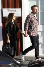 JENNIFER LOPEZ and Bean Affleck Out for Lunch at Brentwood Country Mart 04/23/2022