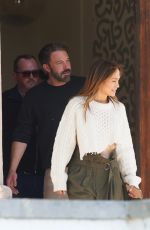 JENNIFER LOPEZ and Ben Affleck at a Massive Real Estate Property on the Market in Beverly Hills 04/12/2022
