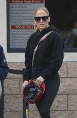 JENNIFER LOPEZ and Ben Affleck at Batting Cages in Sherman Oaks 03/30/2022