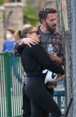 JENNIFER LOPEZ and Ben Affleck at Batting Cages in Sherman Oaks 03/30/2022