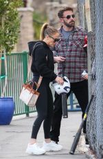 JENNIFER LOPEZ and Ben Affleck at Batting Cages in Sherman Oaks 03/30/2022