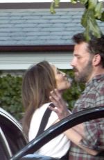 JENNIFER LOPEZ and Ben Affleck Out Kissing in Los Angeles 04/14/2022