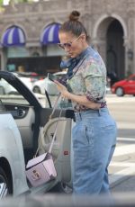 JENNIFER LOPEZ Out Shopping on Rodeo Drive at Brunello Cucinelli in Beverly Hills 04/27/2022