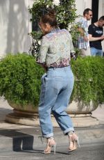 JENNIFER LOPEZ Out Shopping on Rodeo Drive at Brunello Cucinelli in Beverly Hills 04/27/2022