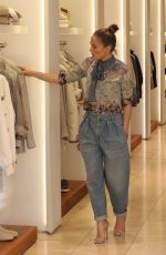 JENNIFER LOPEZ Out Shopping on Rodeo Drive at Brunello Cucinelli in Beverly Hills 04/27/2022
