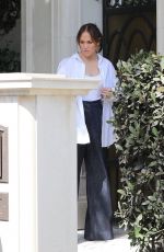 JENNIFER LOPEZ Outside Her Home in Los Angeles 04/11/2022