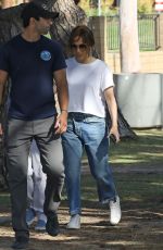 JENNIFER LOPEZ Watches Her Daughter Emma Play Baseball in Los Angeles 04/29/2022