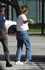 JENNIFER LOPEZ Watches Her Daughter Emma Play Baseball in Los Angeles 04/29/2022