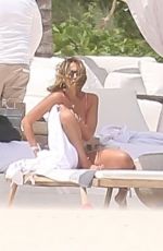 JESSICA ALBA in a Pink Bikini in Cancun 04/13/2022