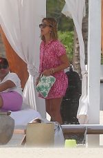 JESSICA ALBA in a Pink Bikini in Cancun 04/13/2022