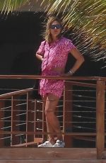 JESSICA ALBA in a Pink Bikini in Cancun 04/13/2022