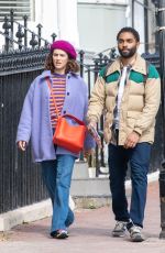JESSICA BROWN-FINDLAY and Anthony Welsh Out in Brighton 04/05/2022