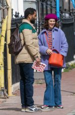 JESSICA BROWN-FINDLAY and Anthony Welsh Out in Brighton 04/05/2022