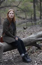 JESSICA CHASTAIN on the Set of an Untitled Movie in Brooklyn 04/26/2022