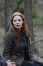 JESSICA CHASTAIN on the Set of an Untitled Movie in Brooklyn 04/26/2022