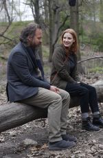 JESSICA CHASTAIN on the Set of an Untitled Movie in Brooklyn 04/26/2022