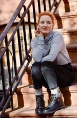 JESSICA CHASTAIN on the Set of an Untitled Movie in Brooklyn 04/27/2022