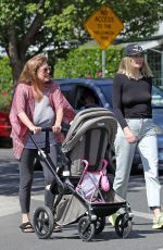 JESSICA HART Out with Ner Baby and Mother in Los Angeles 04/29/2022