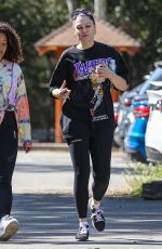 JESSIE J Out Hiking with a Friend in Hollywood 04/25/2022