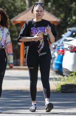 JESSIE J Out Hiking with a Friend in Hollywood 04/25/2022